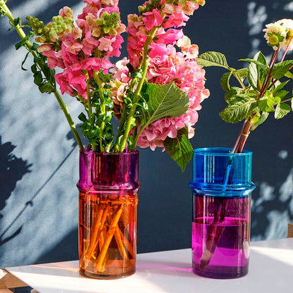 Moroccan Vase, Small, Orange and pink