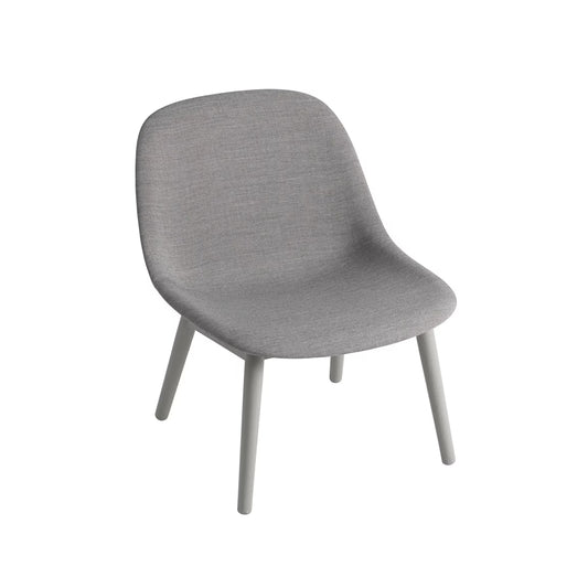 Fiber Lounge Chair Wood Base Remix 133, Grey Oak