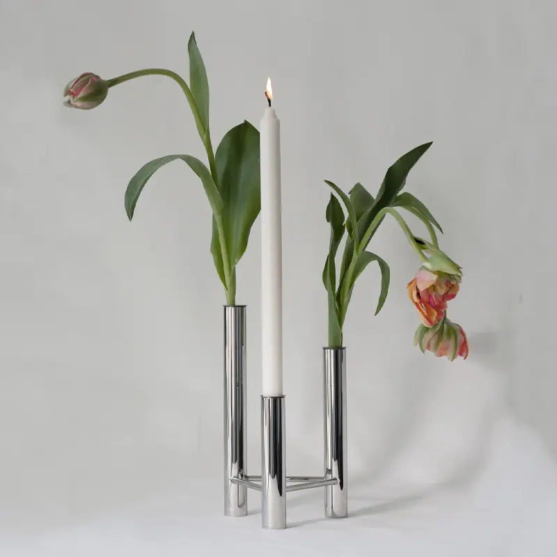 VISTA stage/vase Poleret stål