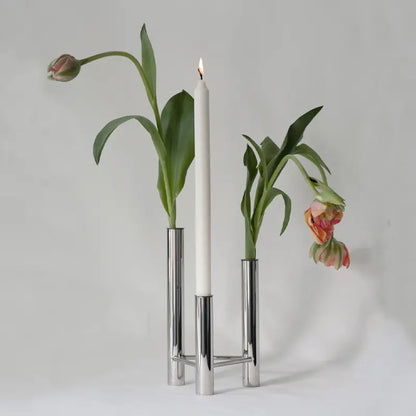 VISTA stage/vase Poleret stål